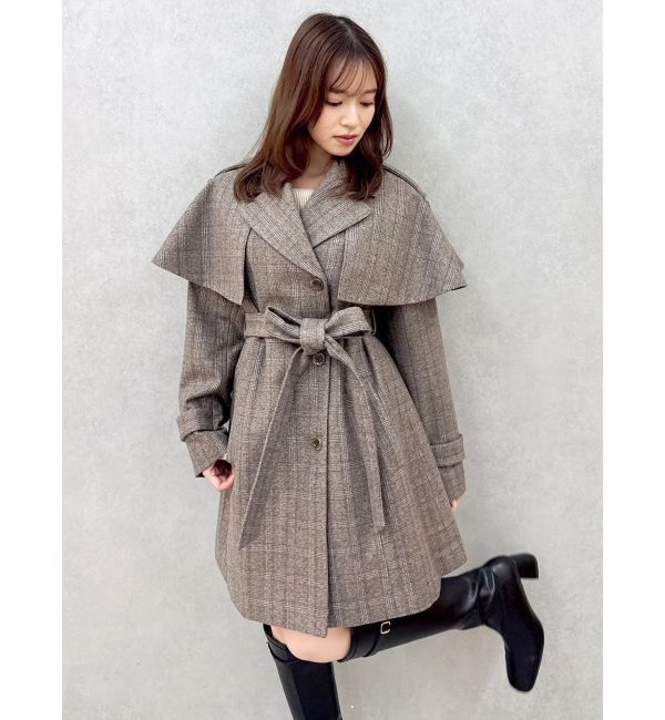 dazzlin「2WAYケープミニトレンチコート」|トレンチコート|