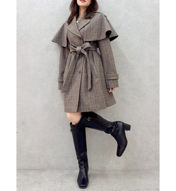 dazzlin「2WAYケープミニトレンチコート」|トレンチコート|