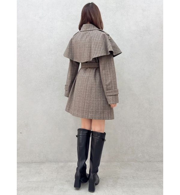 dazzlin「2WAYケープミニトレンチコート」|トレンチコート|