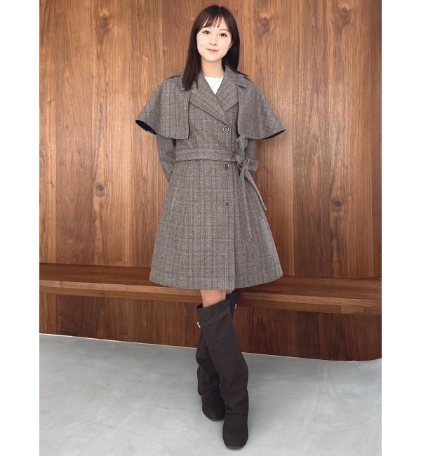 dazzlin「2WAYケープミニトレンチコート」|トレンチコート|