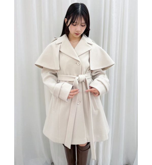 dazzlin「2WAYケープミニトレンチコート」|トレンチコート|
