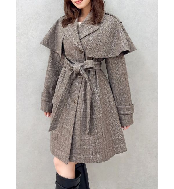 dazzlin「2WAYケープミニトレンチコート」|トレンチコート|ミックス