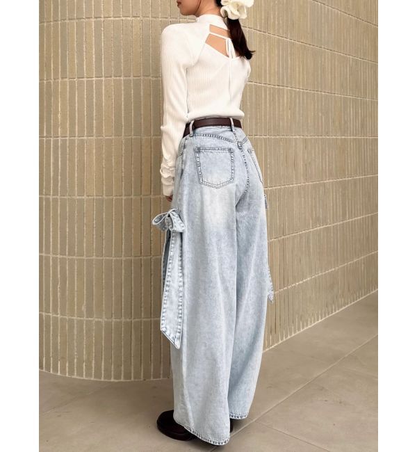 dazzlin「バックオープンリブニットトップス」|ニット・セーター|