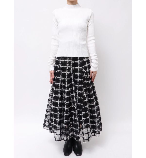 dazzlin「バックオープンリブニットトップス」|ニット・セーター|