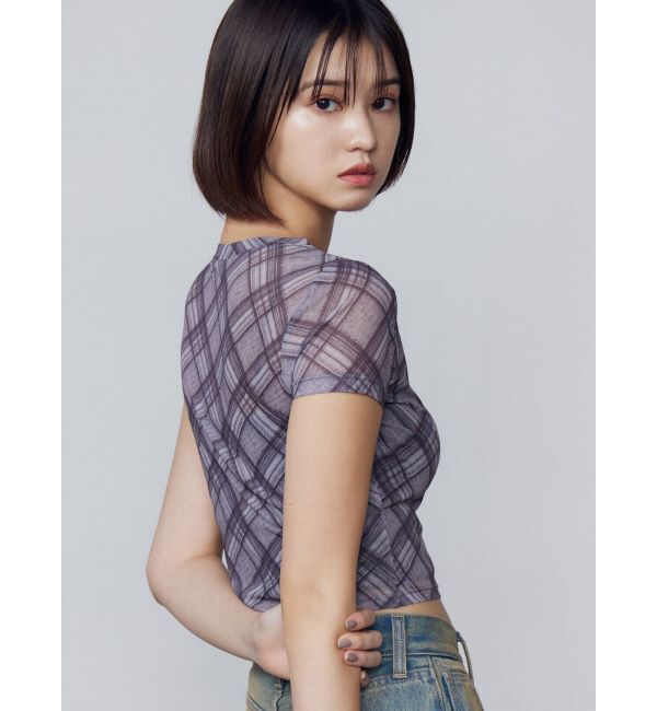 EMODA「フィットシアークロップトップ」|Tシャツ・カットソー|