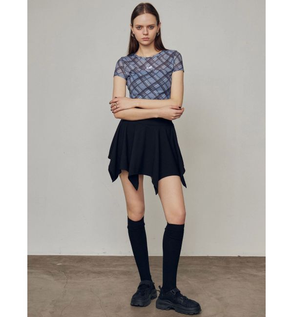 EMODA「フィットシアークロップトップ」|Tシャツ・カットソー|