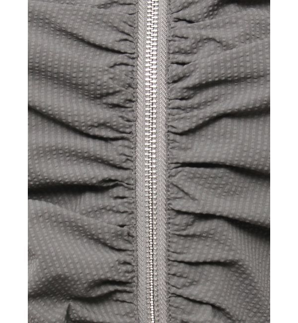 EMODA「ギャザージップシャツトップ」|Tシャツ・カットソー|