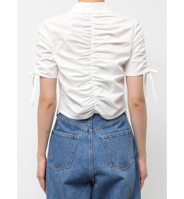 EMODA「ギャザージップシャツトップ」|Tシャツ・カットソー|