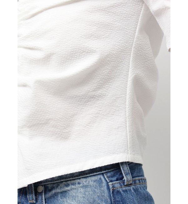 EMODA「ギャザージップシャツトップ」|Tシャツ・カットソー|