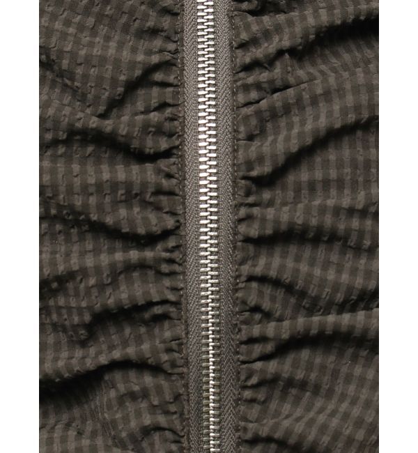 EMODA「ギャザージップシャツトップ」|Tシャツ・カットソー|