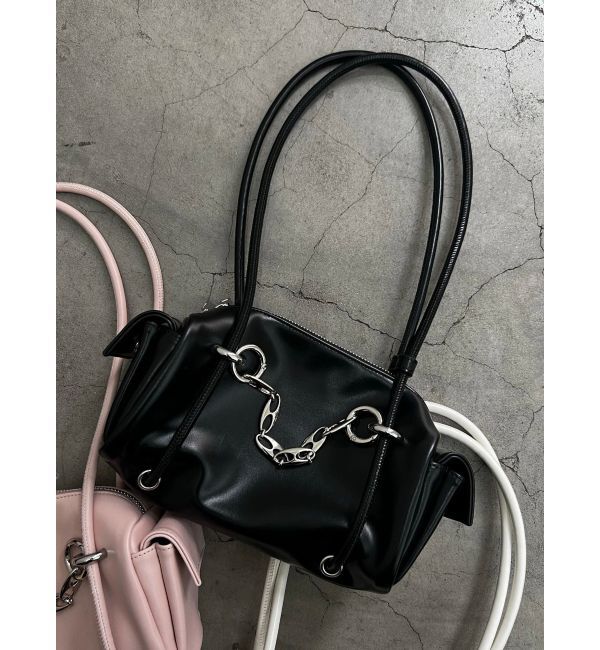 EMODA「ロングハンドルチェーンバッグ」|ハンドバッグ|ブラック