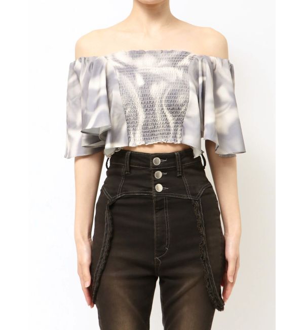 EMODA「ペタルスリーブショートトップ」|Tシャツ・カットソー|