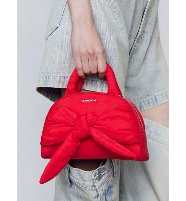 EMODA「パッファーリボンミニバッグ」|その他|レッド