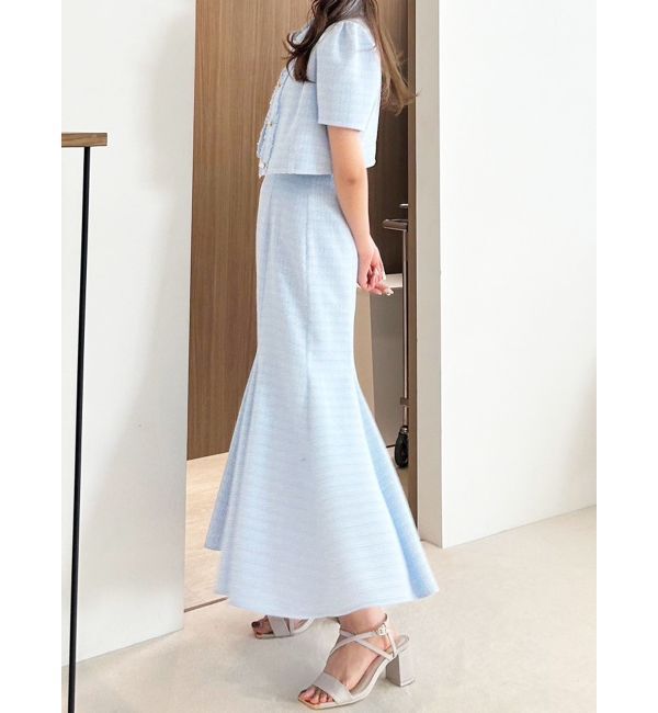 MERCURYDUO「ハーフスリーブツイードフィットジャケット」|その他|