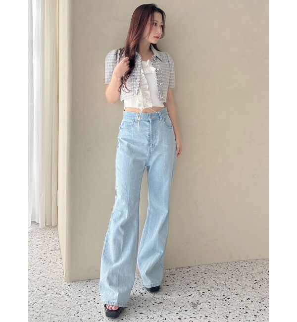 MERCURYDUO「ハーフスリーブツイードフィットジャケット」|その他|