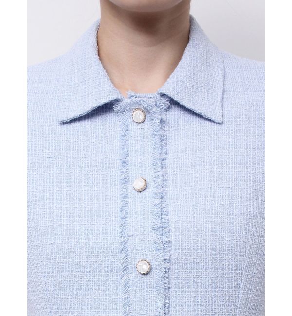 MERCURYDUO「ハーフスリーブツイードフィットジャケット」|その他|