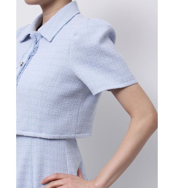 MERCURYDUO「ハーフスリーブツイードフィットジャケット」|その他|