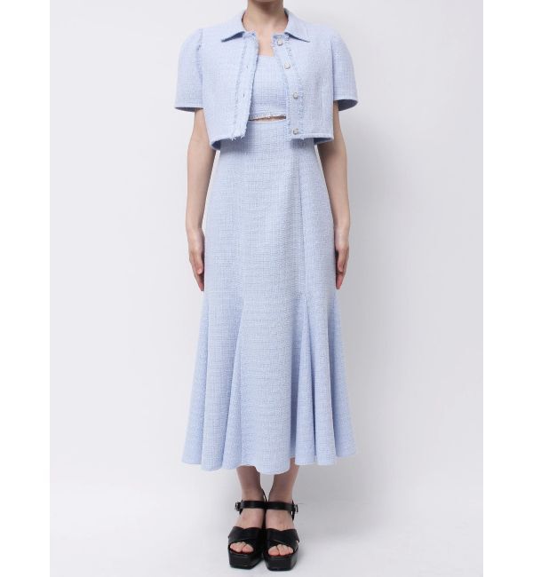 MERCURYDUO「ハーフスリーブツイードフィットジャケット」|その他|