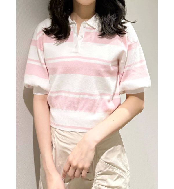MERCURYDUO「ラガー風ニット」|ニット・セーター|ピンク