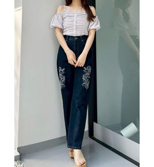 MERCURYDUO「ドロストギャザーコンパクトカットソー」|Tシャツ・カットソー|