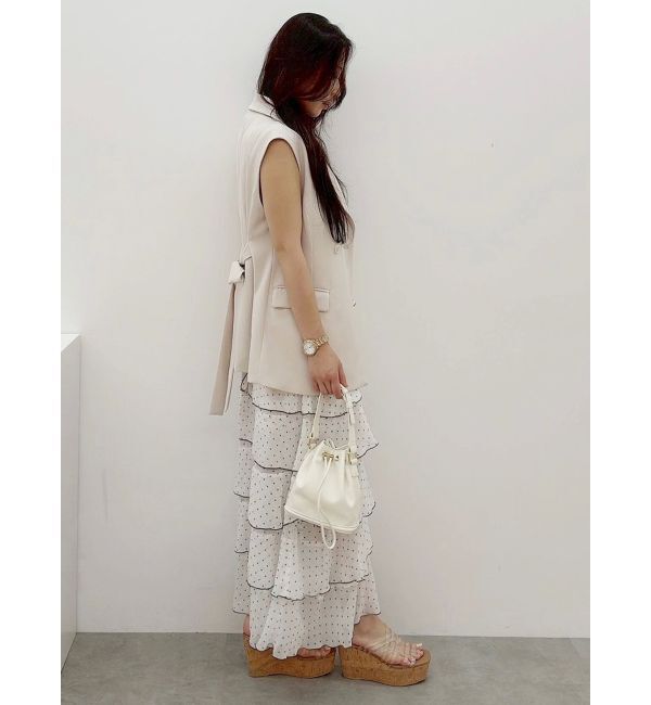 MERCURYDUO「シフォンティアードワンピース」|ワンピース|