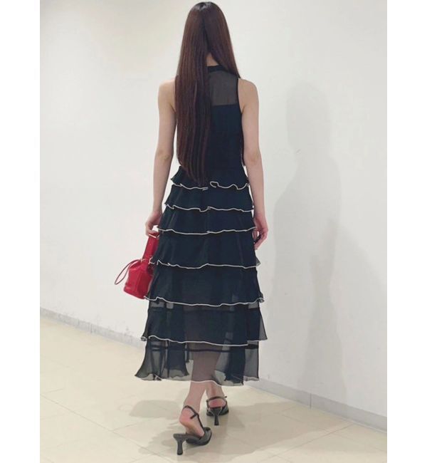 MERCURYDUO「シフォンティアードワンピース」|ワンピース|