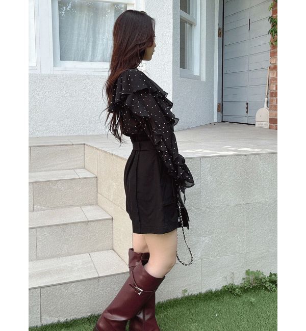 MERCURYDUO「シフォンラッフルブラウス」|シャツ・ブラウス|