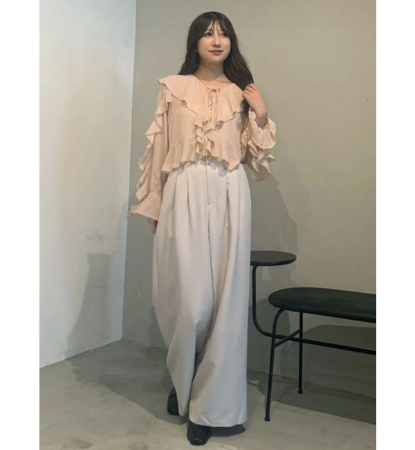 MERCURYDUO「シフォンラッフルブラウス」|シャツ・ブラウス|