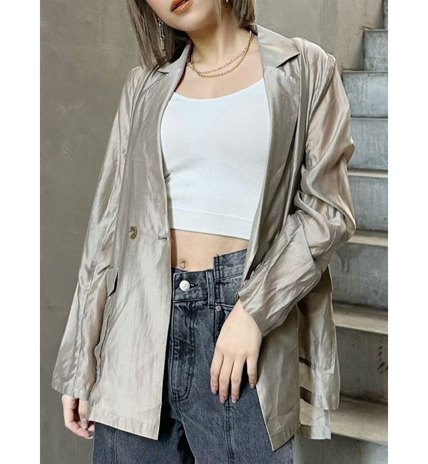 MURUA「シアージャケット」|テーラードジャケット|ベージュ