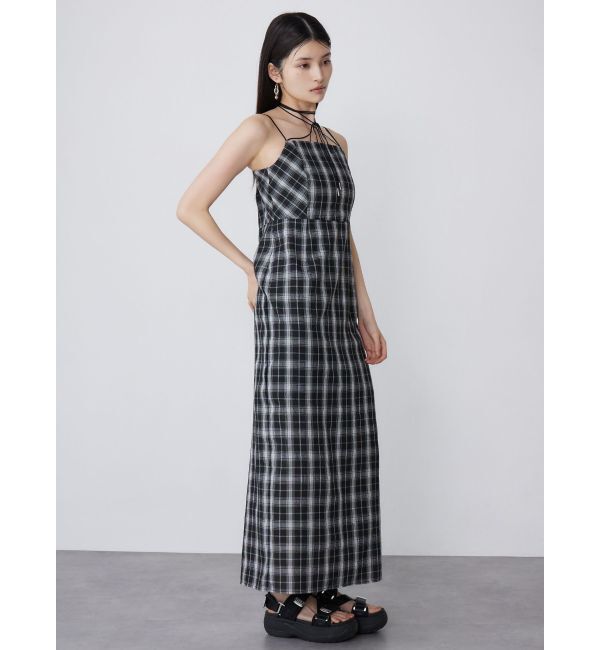 MURUA「2WAYチェックキャミワンピース」|ワンピース|