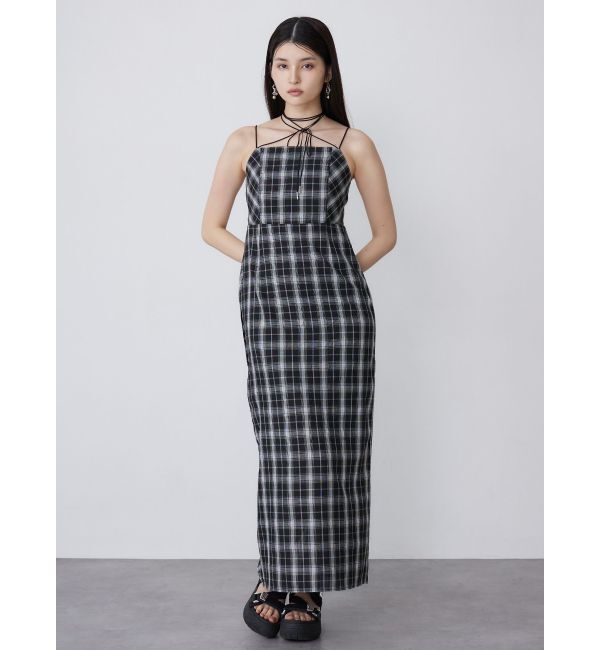 MURUA「2WAYチェックキャミワンピース」|ワンピース|
