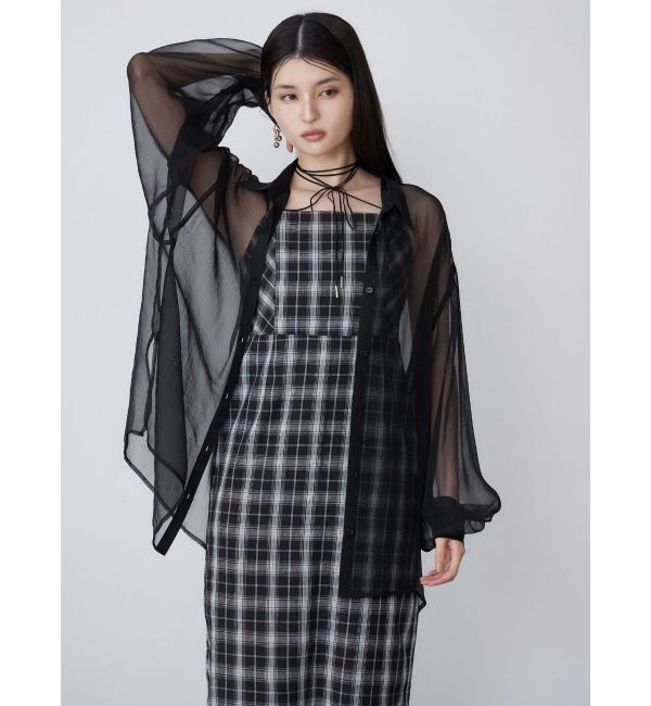 MURUA「2WAYチェックキャミワンピース」|ワンピース|