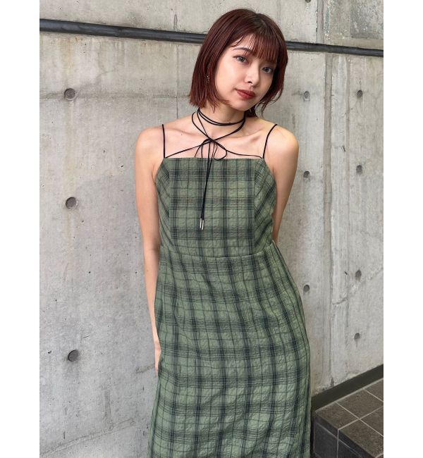 MURUA「2WAYチェックキャミワンピース」|ワンピース|