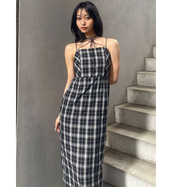 MURUA「2WAYチェックキャミワンピース」|ワンピース|