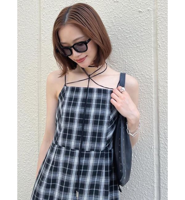 MURUA「2WAYチェックキャミワンピース」|ワンピース|