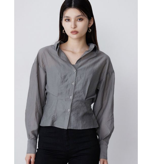 MURUA「マルチウェイシアーシャツ」|シャツ・ブラウス|グレー