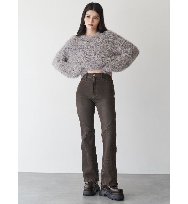 MURUA「スウィッチングスタッズデニム」|デニム|