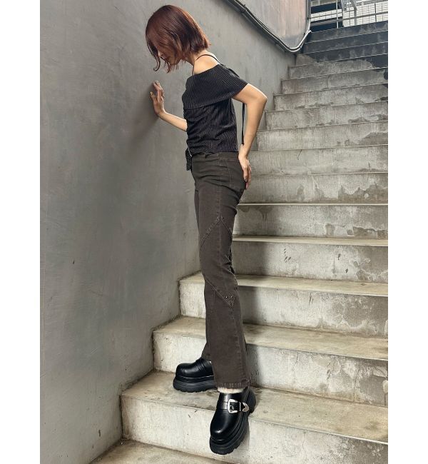 MURUA「スウィッチングスタッズデニム」|デニム|