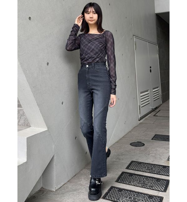 MURUA「スウィッチングスタッズデニム」|デニム|