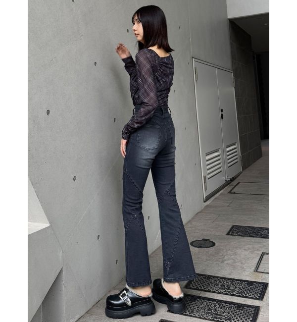 MURUA「スウィッチングスタッズデニム」|デニム|