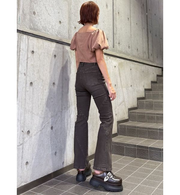 MURUA「スウィッチングスタッズデニム」|デニム|