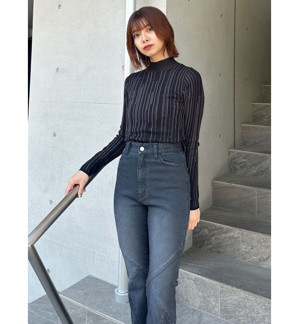 MURUA「スウィッチングスタッズデニム」|デニム|