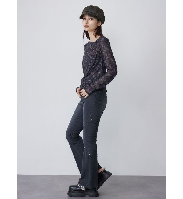 MURUA「スウィッチングスタッズデニム」|デニム|