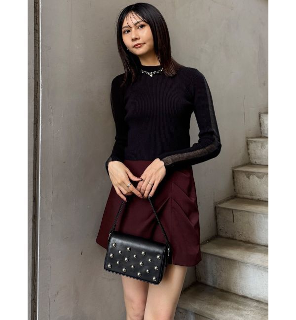 MURUA「スタッズワンハンドルバッグ」|ハンドバッグ|