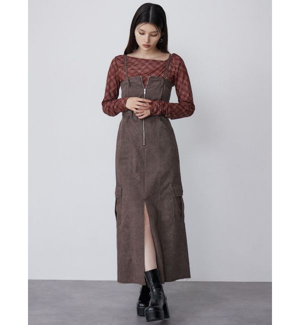 MURUA「チェックシアートップス」|Tシャツ・カットソー|