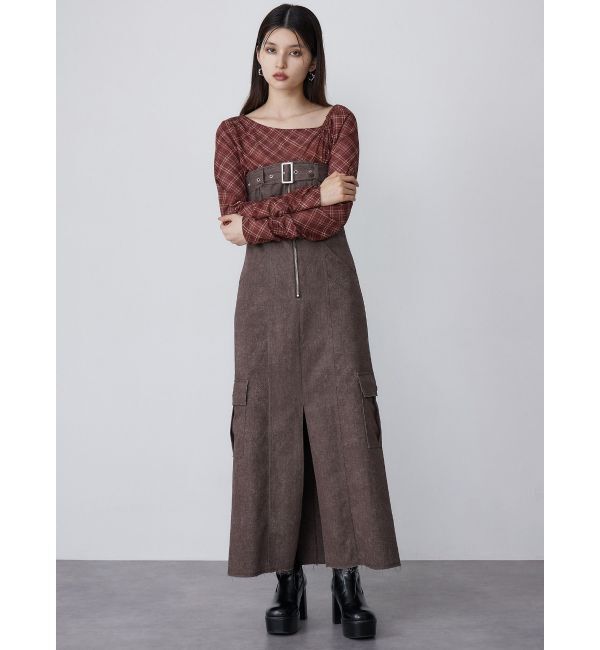 MURUA「チェックシアートップス」|Tシャツ・カットソー|