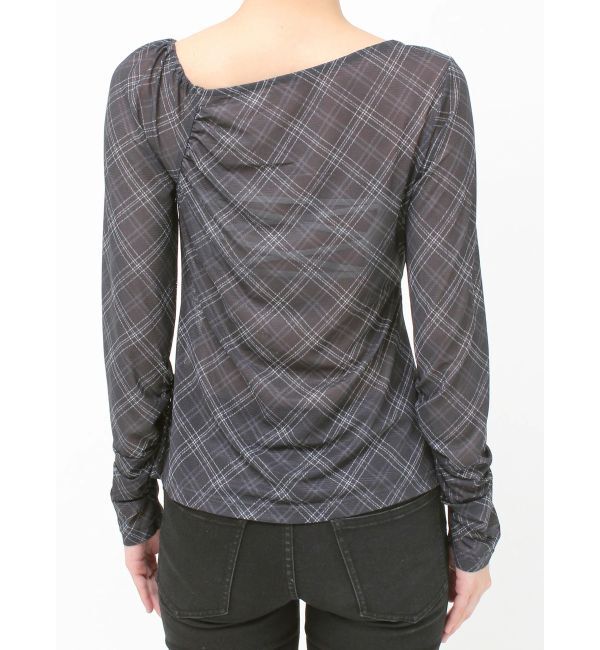 MURUA「チェックシアートップス」|Tシャツ・カットソー|