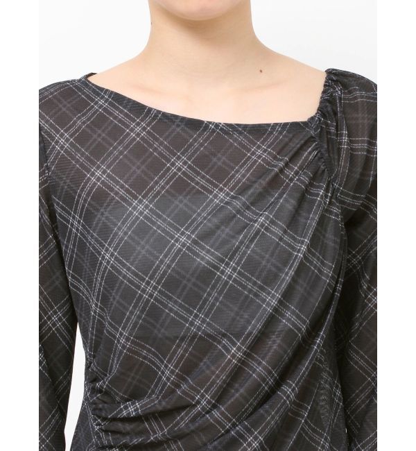 MURUA「チェックシアートップス」|Tシャツ・カットソー|