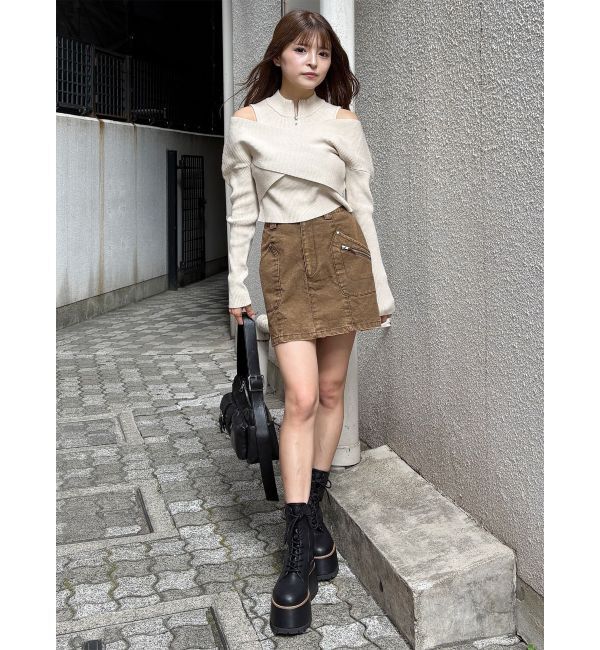 MURUA「メニーポケットカーゴスカート」|スカート|