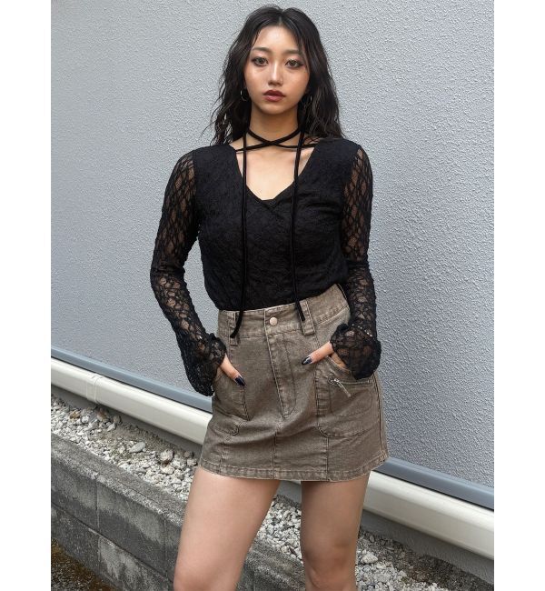 MURUA「メニーポケットカーゴスカート」|スカート|